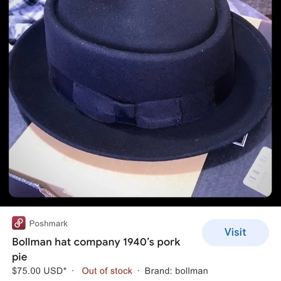 💥HP💥Vintage Bollman Hat co. - Picture 13 of 13